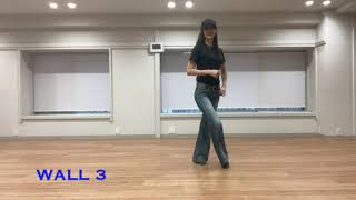 Rockin' The Wagon Wheel  -Country Line Dance(Beginner) -Music(short) & Count- Challenge! カントリーラインダンス