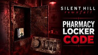 Pharmacy RUSTY Locker CODE - Silent Hill Townfall