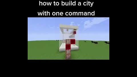 build a city with one command in minecraft