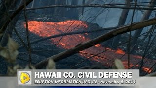 Civil Defense Eruption Update - November 5, 2014