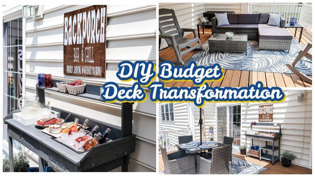 DIY Patio Makeover on a Budget 2021 Outdoor Decorating Ideas Deck