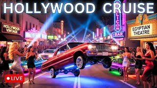 🔴LIVE: Police Shut Down Lowrider Event | LAPD Response to "Dead City Punx" Concert in Hollywood, CA