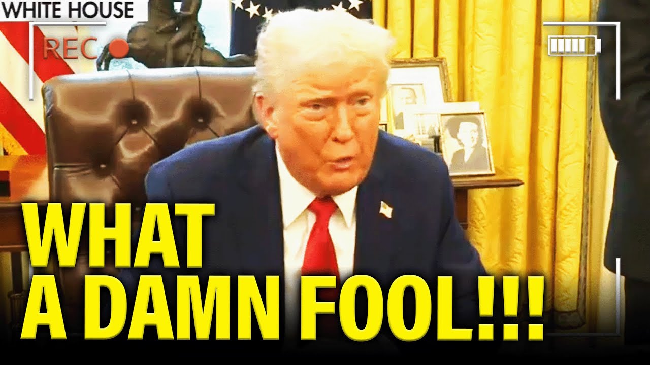 Trump has PSYCHOTIC PRESSER as he FOLDS ON TARIFFS