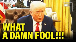 Trump has PSYCHOTIC PRESSER as he FOLDS ON TARIFFS