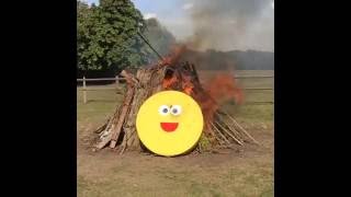 The Yellow Circle On Fire