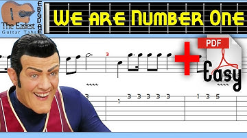 Lazy Town - We are Number One Guitar Tab