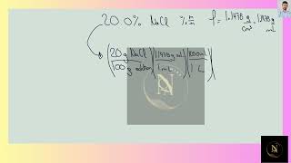 [Chemistry] Calculate the molarity of a 20.0% NaCl solution. The density of the solution is 1.1478