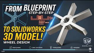 SolidWorks Tutorial: How to Model a 6-Spoke Wheel from a Technical Drawing