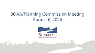 Board of Adjustment and Appeals/Planning Commission, August 6, 2026