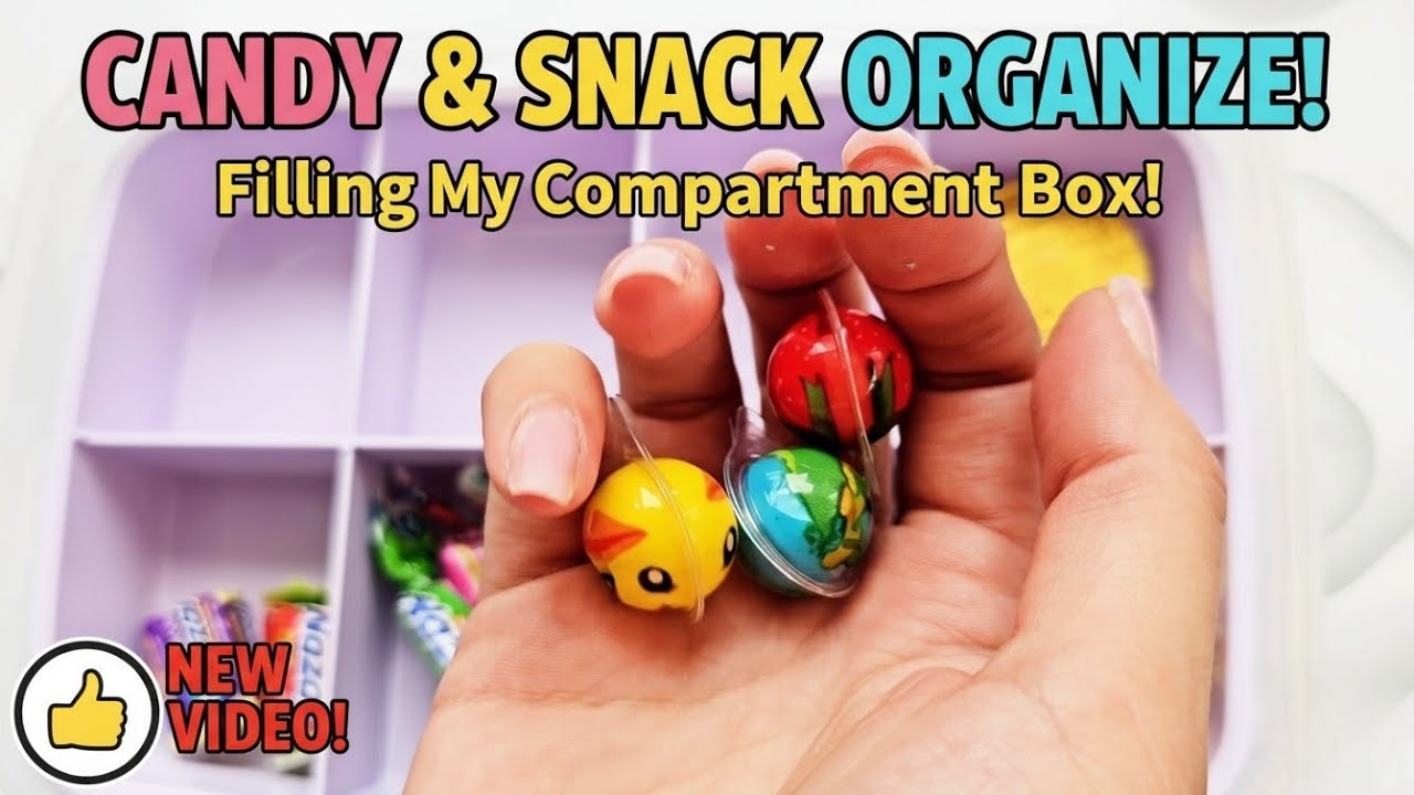 ASMR Candy Organizer 🍫🌈 Relaxing Sweet Sorting & Wrapping Sounds