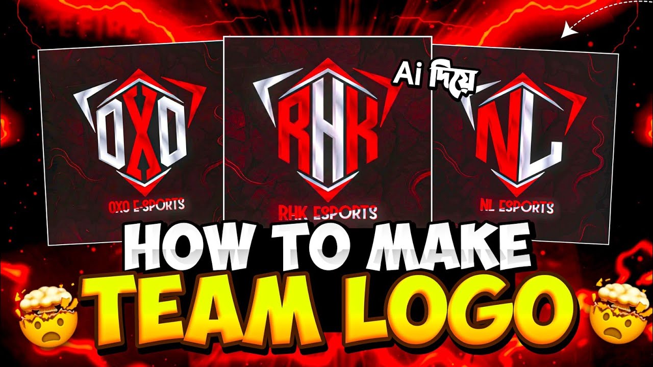 HOW TO MAKE E-SPORTS TEAM LOGO WITH AI..😱
