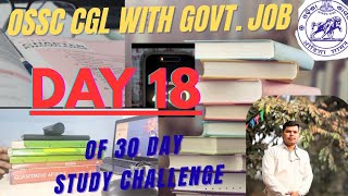 Ossc Cgl Day18 30 Days Target Challenge Clear Study Consistency Morningroutine