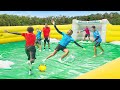 Beta squad football slip n slide challenge