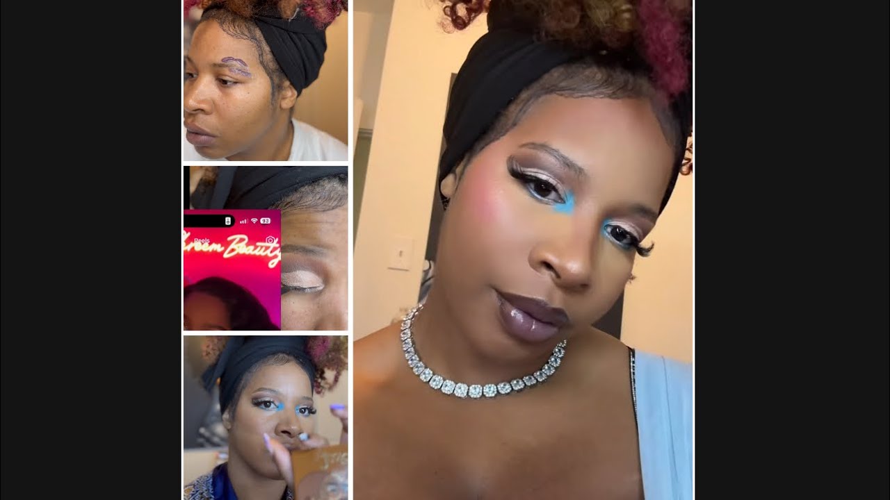 Blue eyeshadow | Step-by-step makeup tutorial ￼| ￼ Beginner ￼friendly make up look