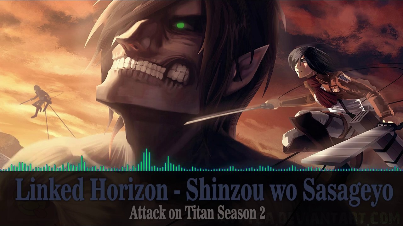 Attack on Titan Season 2 - Official Opening Song - Shinzou wo Sasageyo