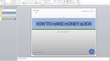 Microsoft PowerPoint 2010 Video 14 Formatting
