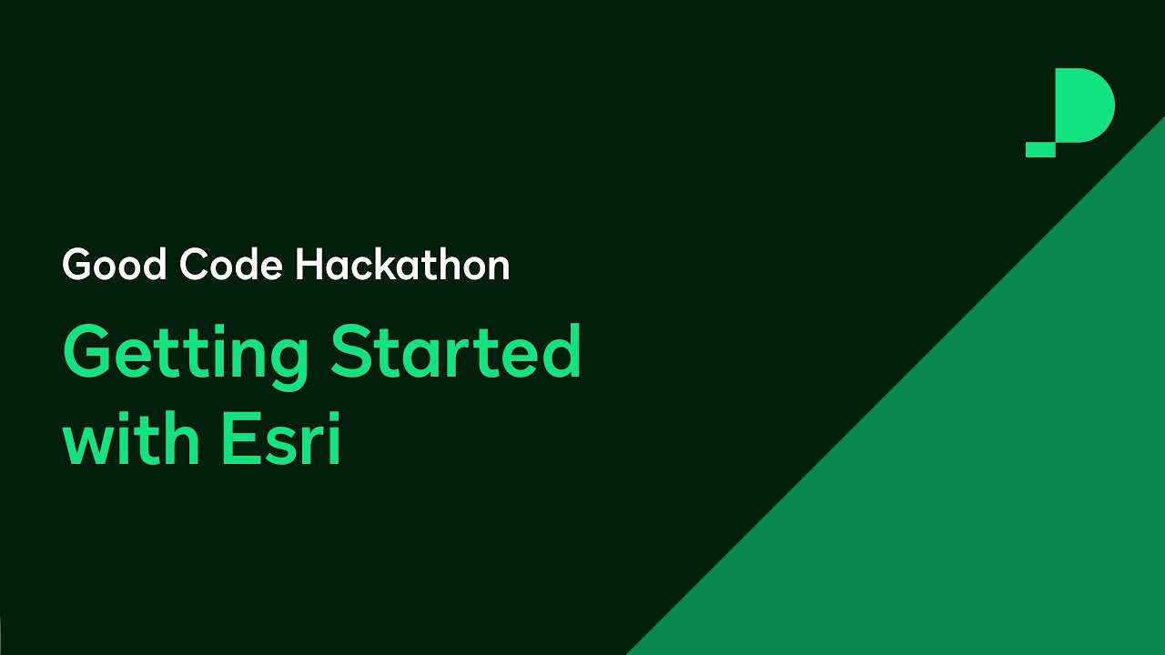 Getting Started with Esri | Good Code Hackathon - YouTube