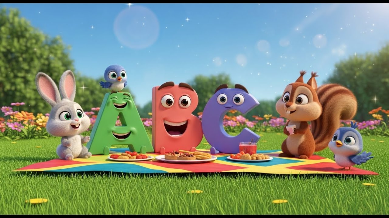 Picnic ABC en el Parque 🧺🌳 | Canción del Abecedario para Niños | Aprende las Letras de la A a la Z