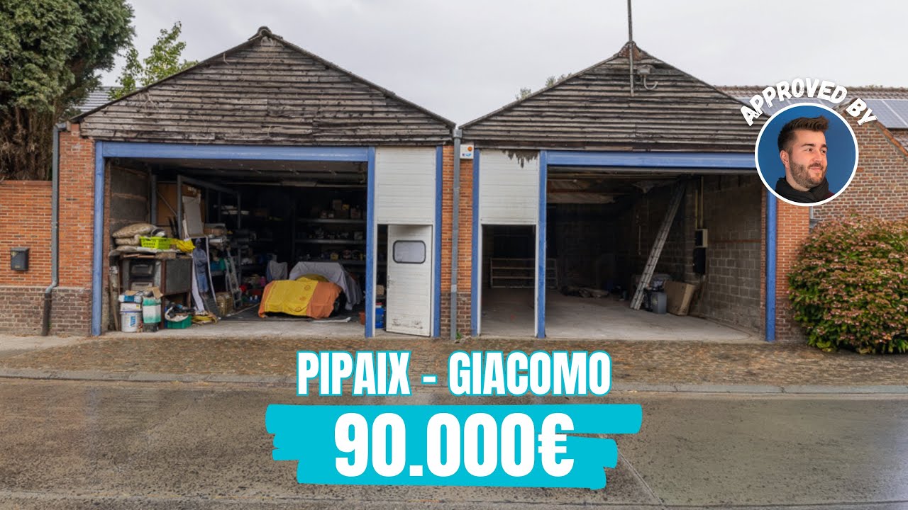 "GIACOMO", deux hangars avec des portes sectionnelles automatiques à Pipaix !