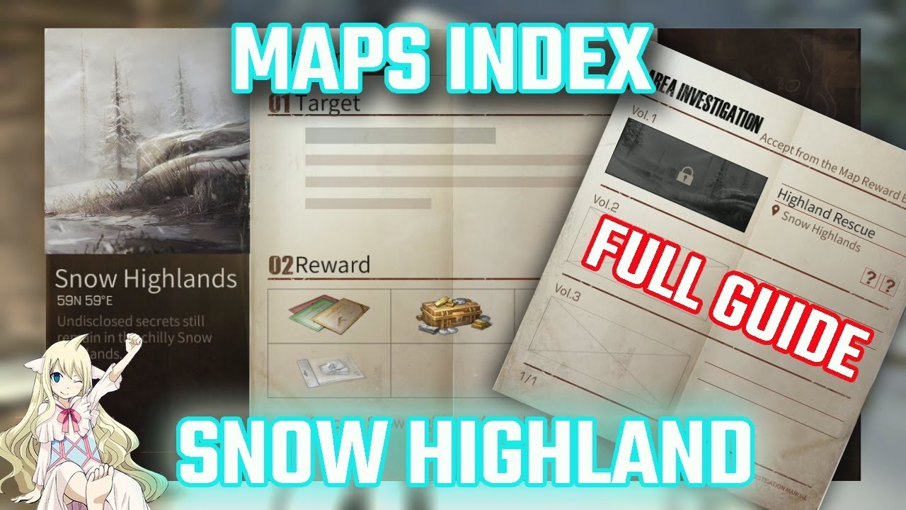 Maps Index - Snow Highland Investigation Full Guide | LIFEAFTER