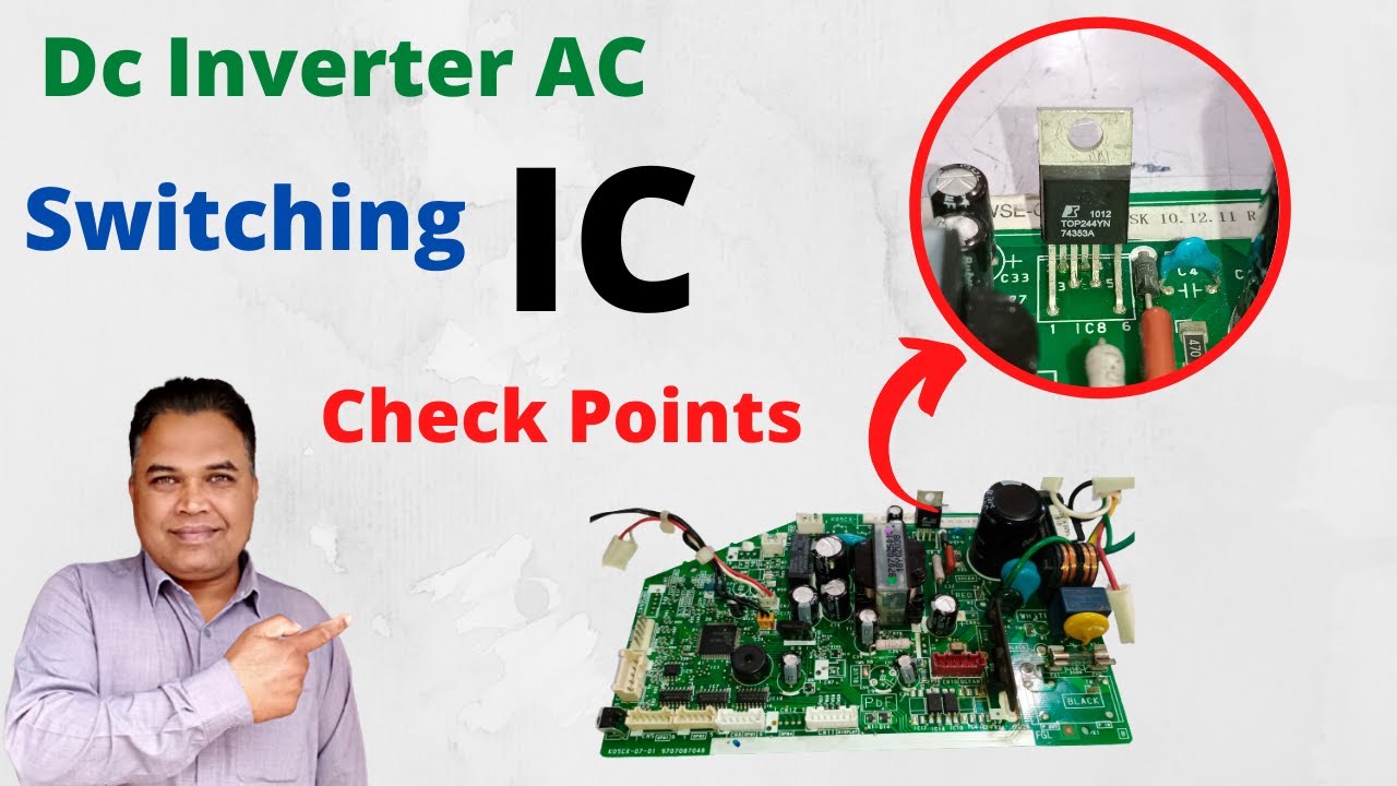 Dc Inverter Ac Switching IC Check Points with Voltages & Current in ...