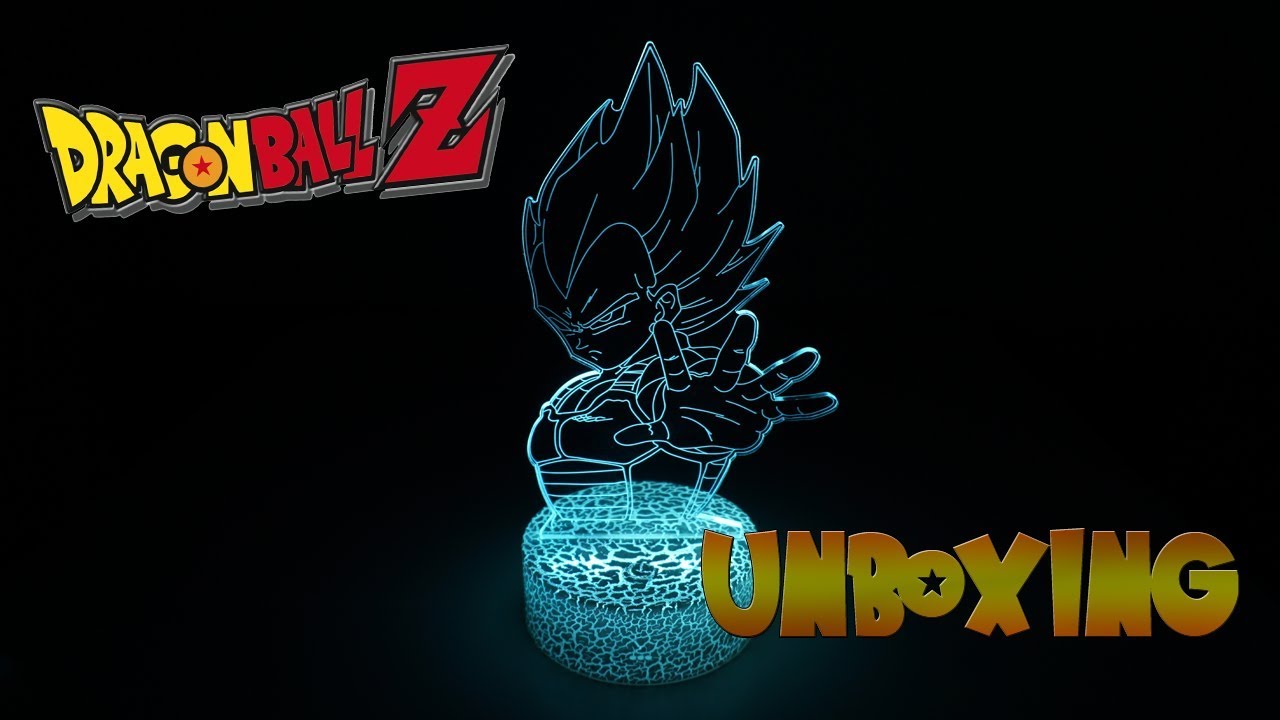 Lámpara LED 3D con diseño de Vegeta - Dragon Ball