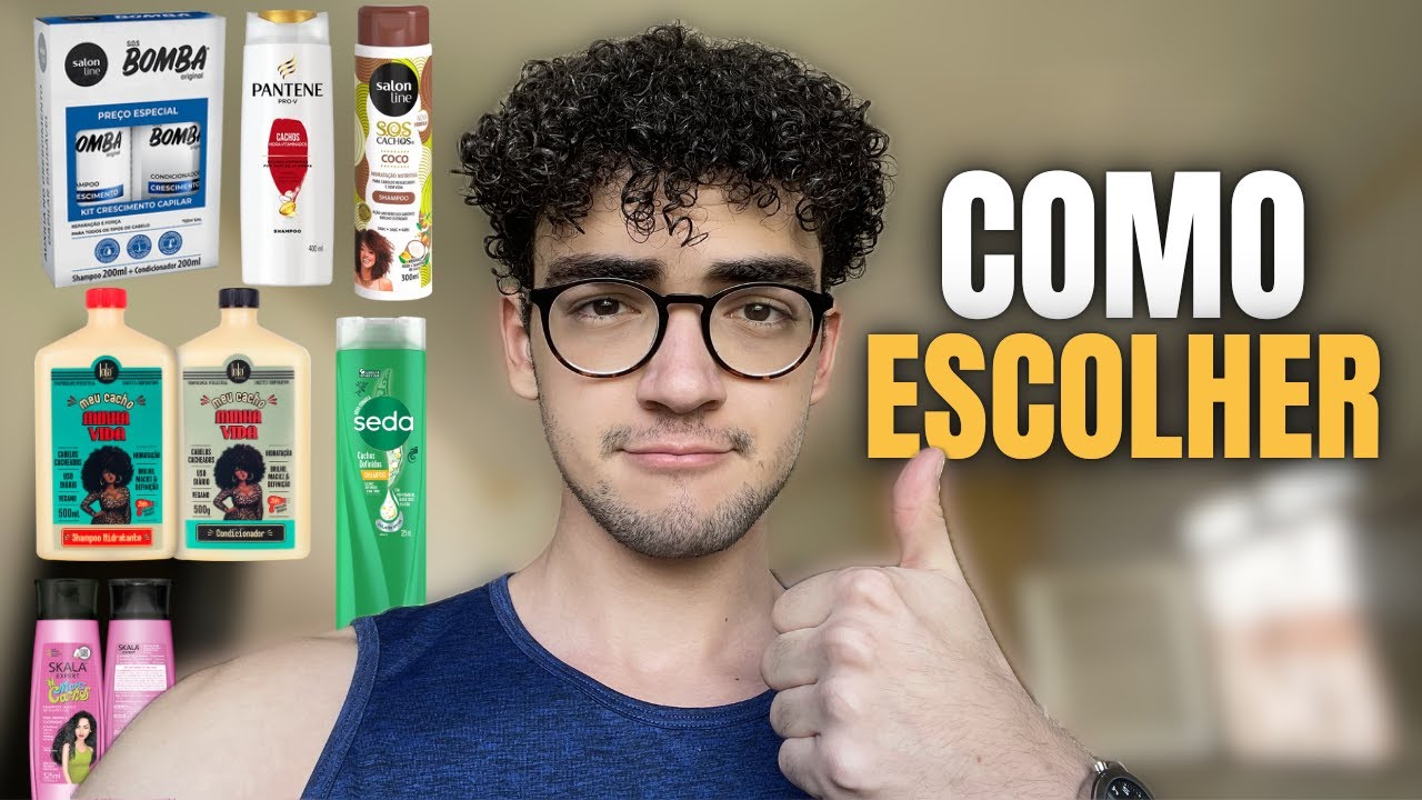 COMO ESCOLHER O SHAMPOO E CONDICIONADOR PARA CABELO CACHEADO MASCULINO