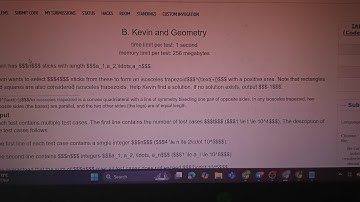 B. Kevin and Geometry solution code || IAEPC Preliminary Contest (Codeforces round 999)