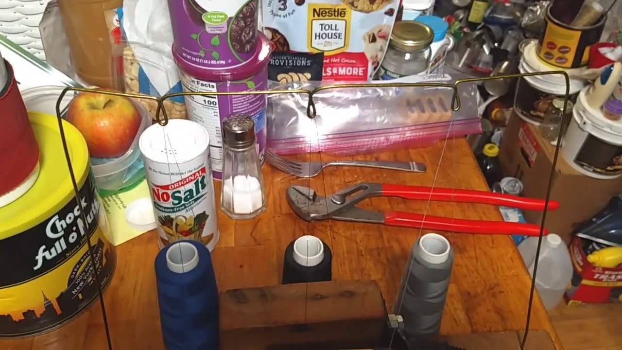 Singer 246-3 DIY Thread Stand Unwinding