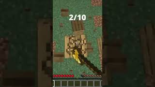 Which axe is faster in minecraft #shorts
