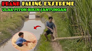 Prank Ular Piton Bikin Panik || Auto Nyemplung Bikin Ngakak 🤣🤣 || Funniest Snake Prank