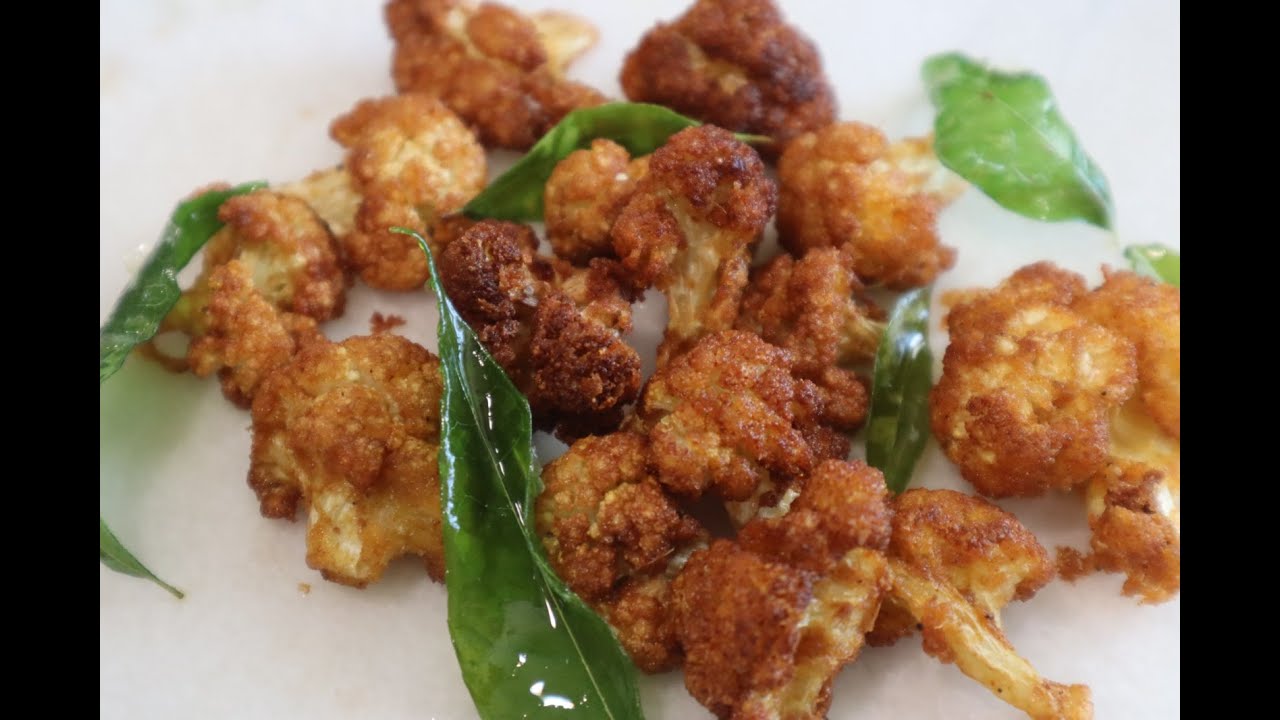 Tasty Cauliflower Fry in Tamil with English subtitles YouTube