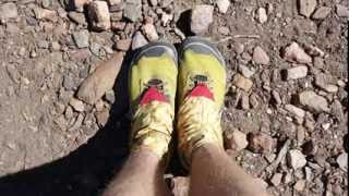 4 pairs of shoes (PCT thru-hike shoe time-lapse)