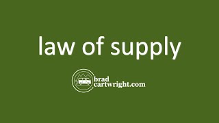 Law of Supply  |  Demand and Supply  |  IB Microeconomics