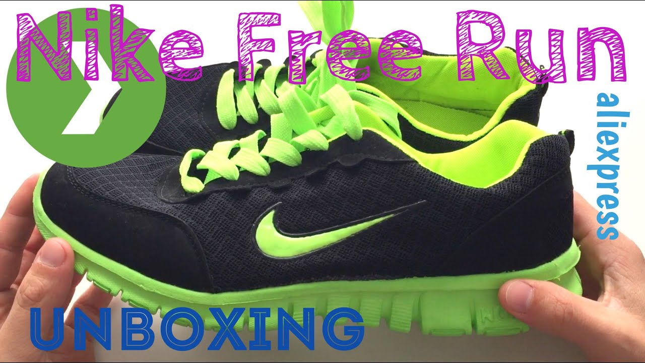 izquierda Carteles alimentar Unboxing NIKE Free Run AliExpress | Zapatillas AliExpress | Shoes - YouTube