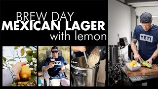 Mexican lager with lemon brew day on Ss brewtech electric brewhouse