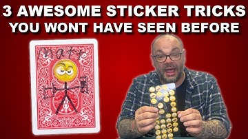 3 Awesome Sticker Tricks You Have Never Seen Before | Magic Stuff With Craig Petty