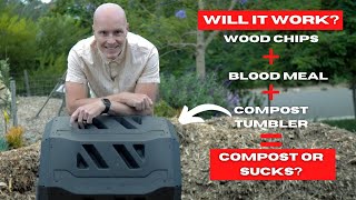Compost Tumblers - WILL THEY WORK - Wood Chips and Horse Manure | Trial Begins