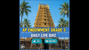 Daily CurrentAffairs#appsc  |Ap endowment #apendowment #appsc  #top  #appsc