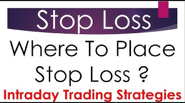 Intraday Trading Strategies - Where To Place Stop Loss ? (In Hindi) | By Abhijit Zingade
