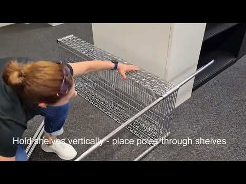 Easy Assembly Instructions for Wire mesh Shelving Unit