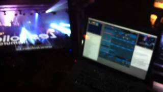VJing at Les Folies Namuroises with Modul8