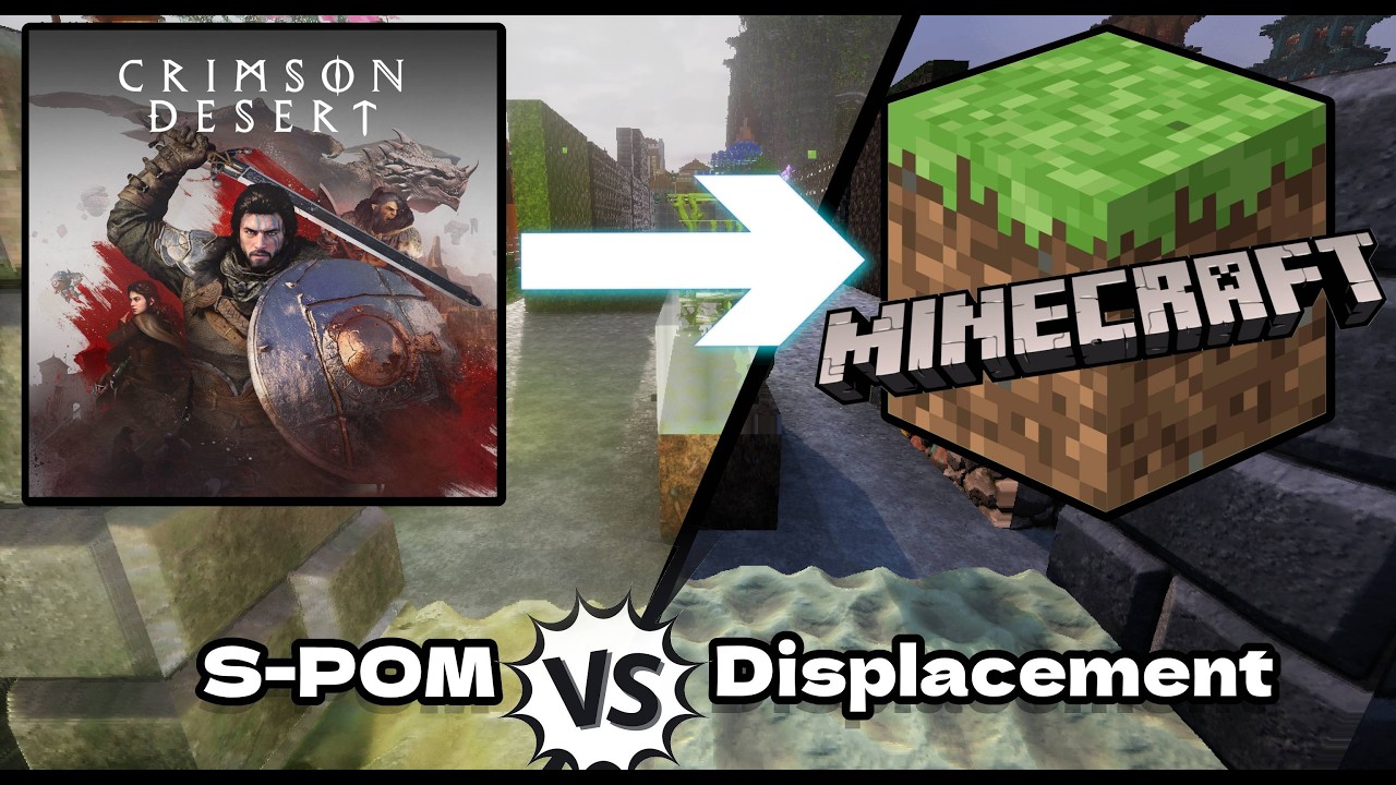Recreating Crimson Desert in Minecraft: S-POM vs SS Displacement - YouTube