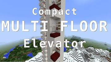 8 Floor Elevator - Minecraft Java 1.11+ (new 1.16+ version available)