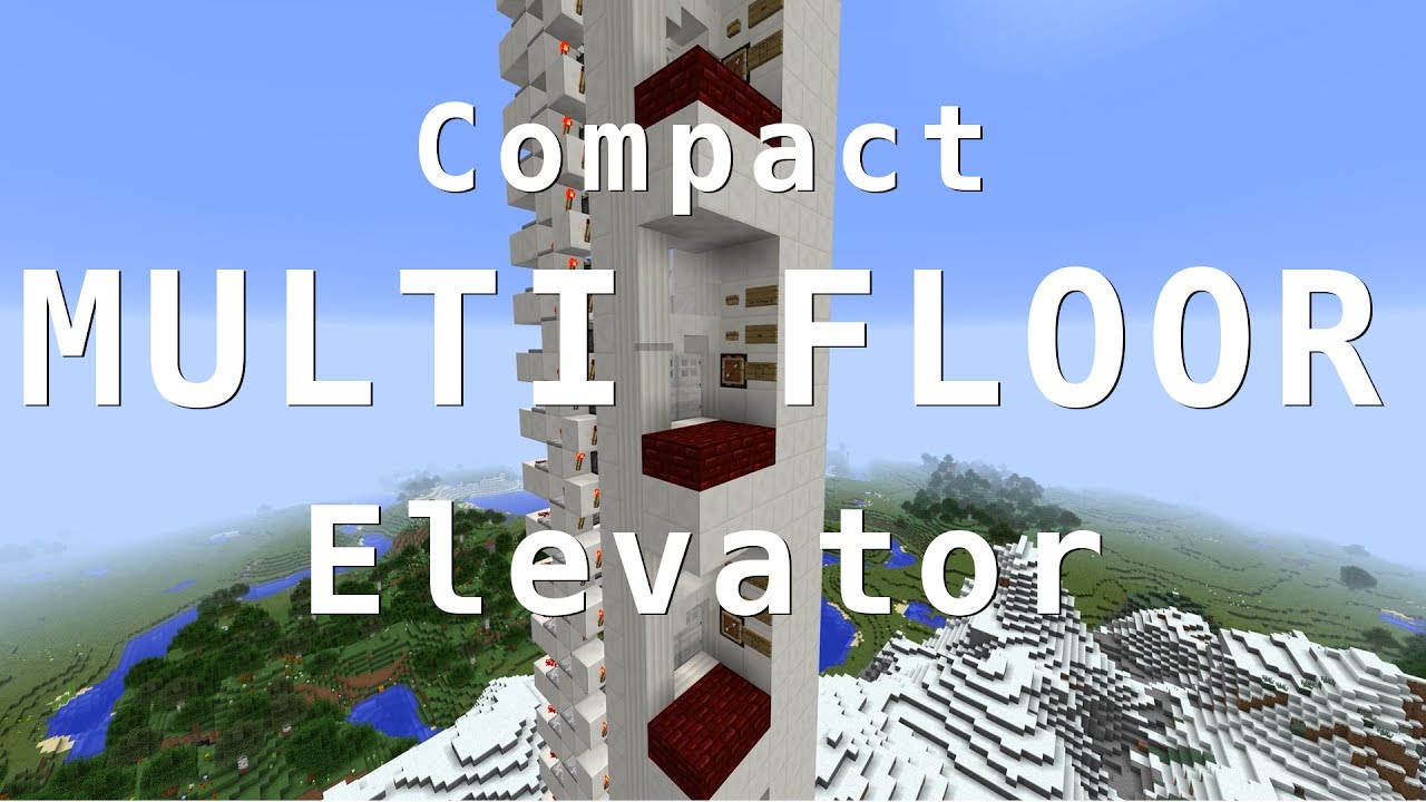 8 Floor Elevator Minecraft 1 11 Youtube