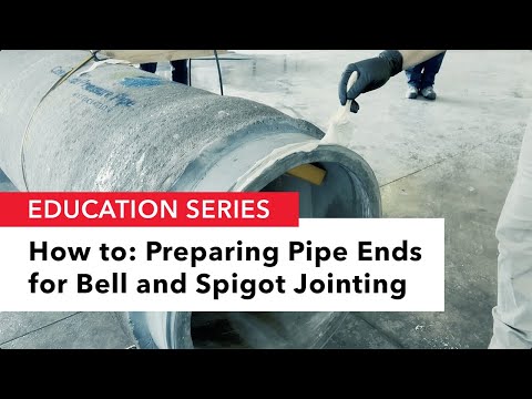 How to: Concrete Pressure Pipe (CPP) Preparing Joints - video from Rinker Materials