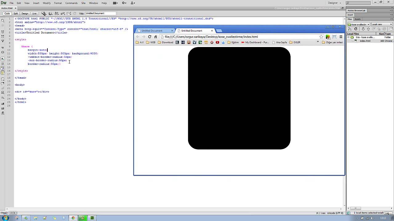 Css3 Border Radius Köşe Ovalleştirme [Eğitim Setleri] - YouTube