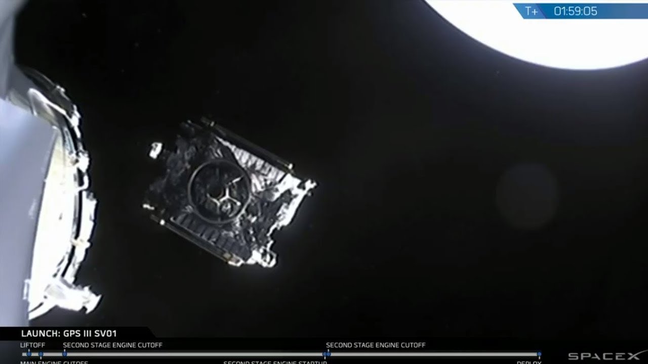Successful Deployment of GPS III SV01 To medium Earth Orbit