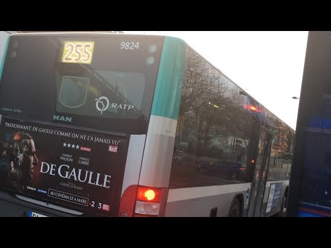 Man nl255 - N•9824 - Ligne 255 Ratp - YouTube