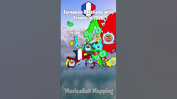 European Relations with France in 1939 #geography #mapping #map #europe #mapper